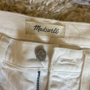 Madewell high riser skinny - white - lightly worn